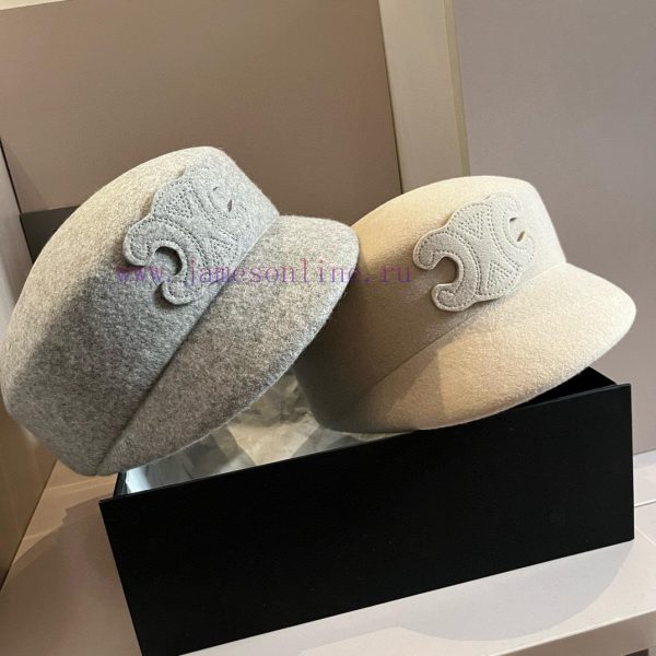 Celine's new wool ducktongue military hat, new style, runway style woolen hat, head circumfer42lanbq - Image 11