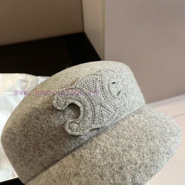 Celine's new wool ducktongue military hat, new style, runway style woolen hat, head circumfem4nmj3o8 - Image 6