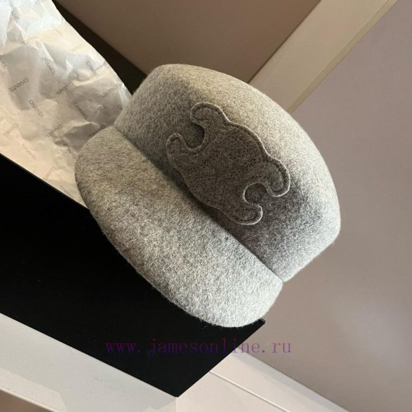 Celine's new wool ducktongue military hat, new style, runway style woolen hat, head circumfem4nmj3o8 - Image 7