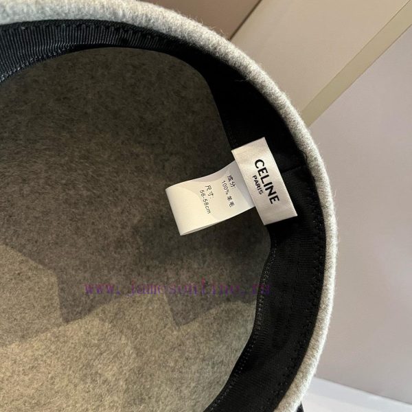Celine's new wool ducktongue military hat, new style, runway style woolen hat, head circumfem4nmj3o8 - Image 9