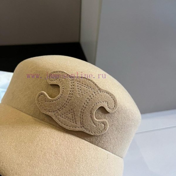 Celine's new wool ducktongue military hat, new style, runway style woolen hat, head circumfeyv54exod - Image 6