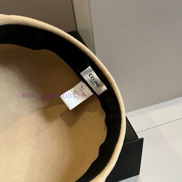 Celine's new wool ducktongue military hat, new style, runway style woolen hat, head circumfeyv54exod - Image 7