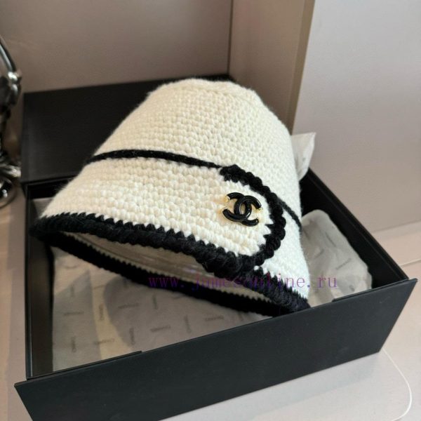 Chanel Knitted Fisherman's Hat, Hand Hook Knitted Hatu0zqg51l
