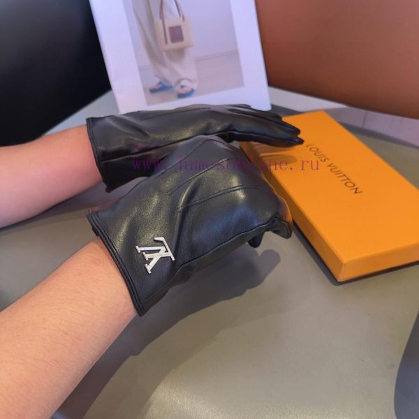 Lv Men's New Product Sheepskin Gloves, Fashionable Gloves, Warm in Autumn and Winter with Veh2ihsu3x - Image 4