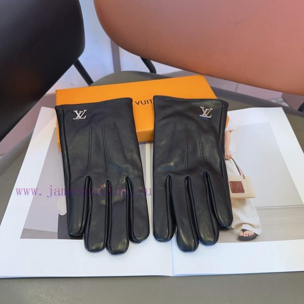 Lv Men's New Product Sheepskin Gloves, Fashionable Gloves, Warm in Autumn and Winter with Veh2ihsu3x - Image 6