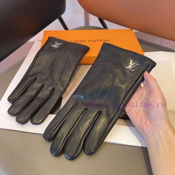 Lv Men's New Product Sheepskin Gloves, Fashionable Gloves, Warm in Autumn and Winter with Veh2ihsu3x - Image 7
