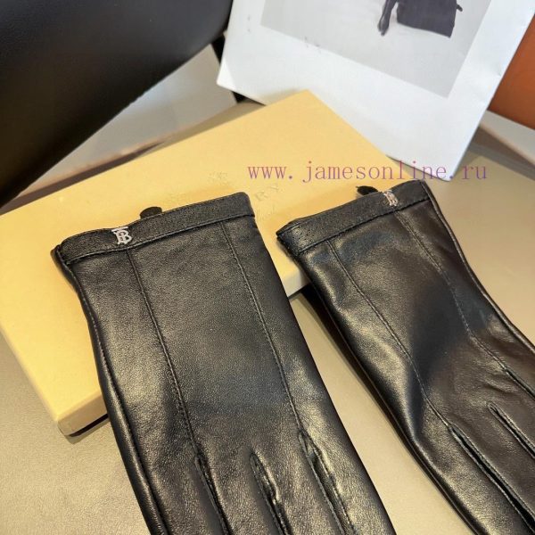 Burberry Men's New Sheepskin Gloves, Fashionable Gloves, Warm in Autumn and Winter with Velvjfv2tyj9 - Image 7