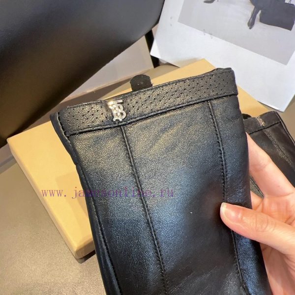 Burberry Men's New Sheepskin Gloves, Fashionable Gloves, Warm in Autumn and Winter with Velvjfv2tyj9 - Image 8
