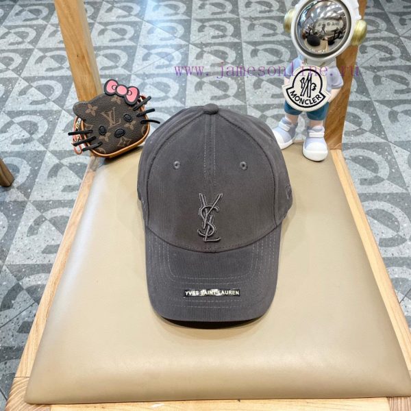 YSL Saint Laurent letter embroidered corduroy baseball cap | Korean styleA simple casual basng4v1q50