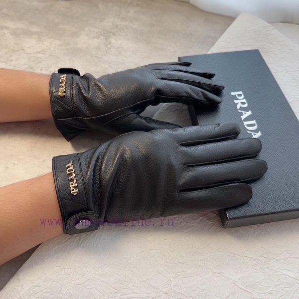Prada's new sheepskin gloves, fashionable gloves, warm interior for autumn and winter, class6kpi4bpp - Image 3
