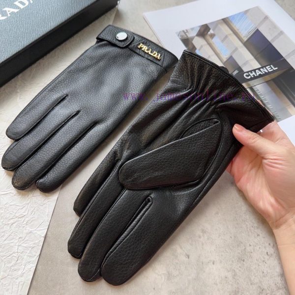 Prada's new sheepskin gloves, fashionable gloves, warm interior for autumn and winter, class6kpi4bpp - Image 6