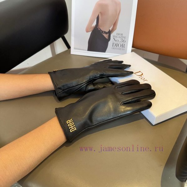Dior sheepskin gloves, fashionable gloves, warm interior for autumn and winter, classic and fqoh6kmh
