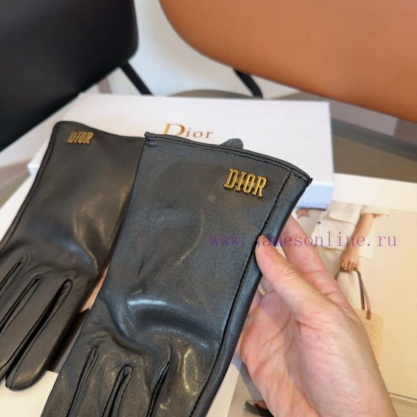 Dior sheepskin gloves, fashionable gloves, warm interior for autumn and winter, classic and fqoh6kmh - Image 6