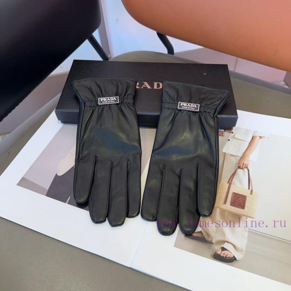 Gucci gloves, fashionable gloves, warm autumn and winter with velvet lining, classic and simt80jb7xc - Image 4