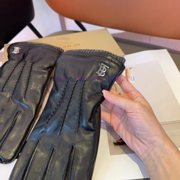 Burberry Men's New Sheepskin Gloves, Fashionable Gloves, Warm in Autumn and Winter with Velviksnviz9 - Image 8
