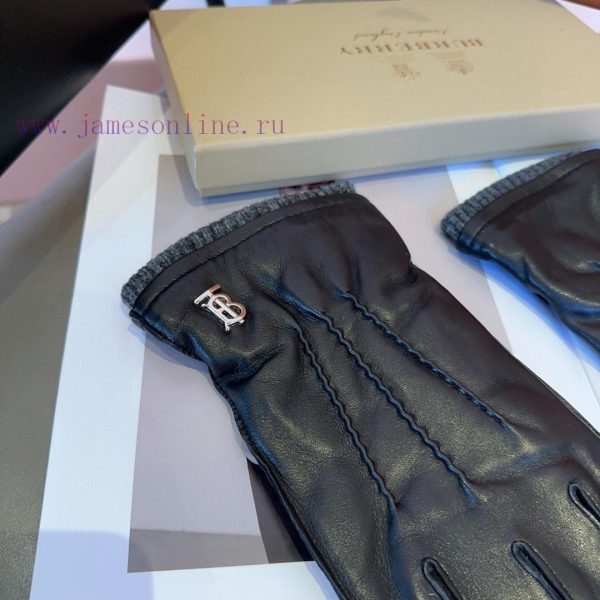 Burberry Men's New Sheepskin Gloves, Fashionable Gloves, Warm in Autumn and Winter with Velviksnviz9 - Image 11
