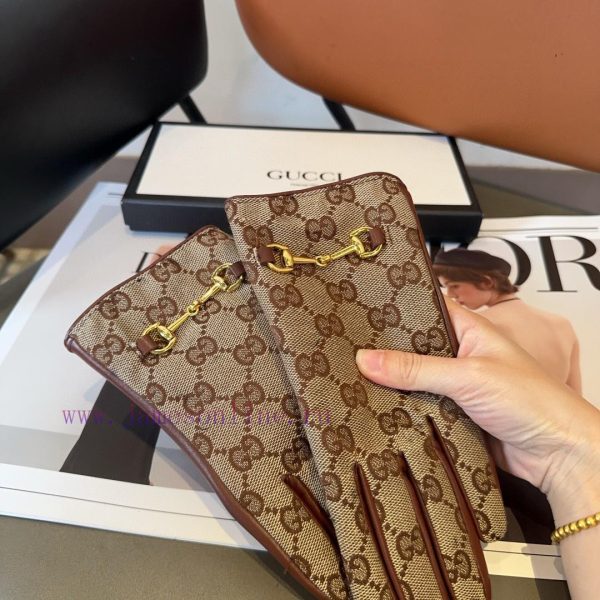 Gucci Sheepskin Gloves, Fashionable Gloves, Warm in Autumn and Winter with Velvet Inner Lini8f5wb3ls - Image 10