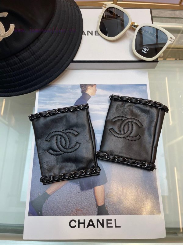 ‼ Chanel Europe's new top women's high-end half finger gloves are 100% made of imported sheuwa0izm8 - Image 3