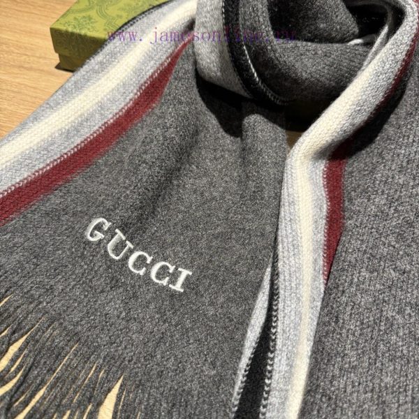 Gucci, high-end wool knitted scarf! This men's design is formal, casual, and very classical.fswdmzqd - Image 8