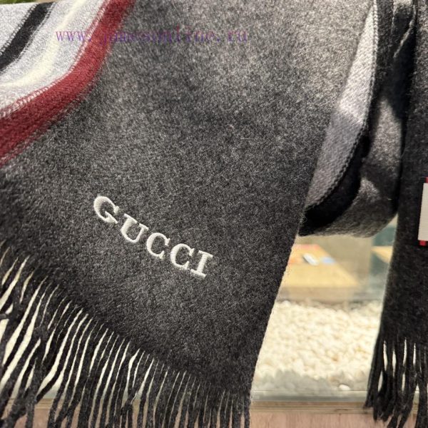 Gucci, high-end wool knitted scarf! This men's design is formal, casual, and very classical.fswdmzqd - Image 9