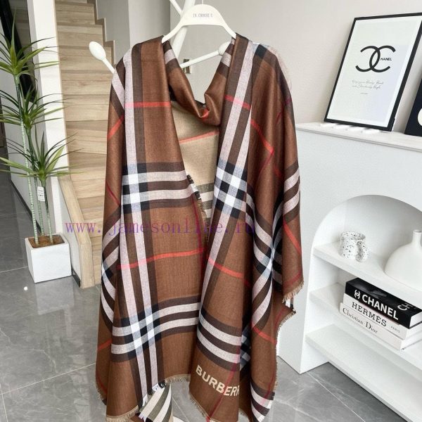 BBR double-sided dual-purpose plaid silk wool blended scarf productSilk wool blend scarf, li5vgl5zjk - Image 7