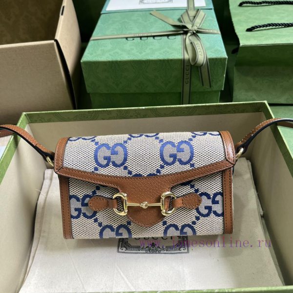 Gucci The Gucci Horsebit 1955 Series Super Double G Mini Handbag 2023 Spring/Summer Collecti ey8d6zmb