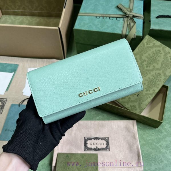 Gucci The handwritten Gucci logo long clip wallet with unlimited possibilities for exploring mty0idiw