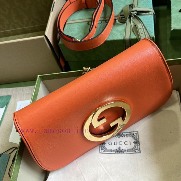 Gucci Underarm bag back detail picture (with full chain) Gucci Blondie interlocking light pi x0hx1ril - Image 7