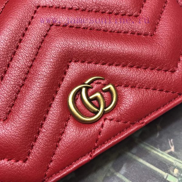 Gucci Women's short clip quality, product, actual shot 466492, big red size, width 11X heigh 627r7hla - Image 5