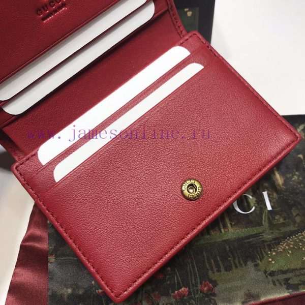 Gucci Women's short clip quality, product, actual shot 466492, big red size, width 11X heigh 627r7hla - Image 6