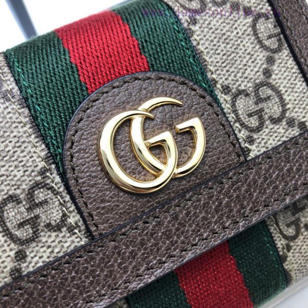Gucci Women's short clip new product quality, goods, actual shooting model number 523174 bro bnu1nsz3 - Image 4