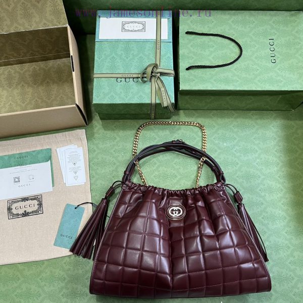 Gucci This upgraded daily tote bag from the Gucci Deco collection combines traditional eleme 5yfn4wb1 - Image 10