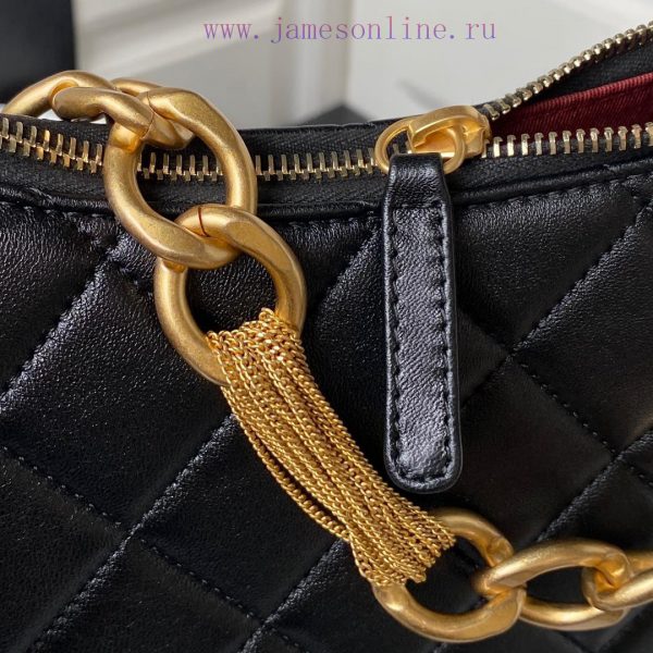 Chanel Bag This is too cute, isn't it Chanel 223A small AS4220hobo sheepskin armpit bag tas cdxfdu01 - Image 10