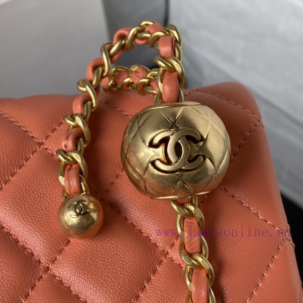 Chanel Bag   ⏩ Chanel's popular metal CF mini hood bag adds a small golden ball to the globa ne6c3hzm - Image 5