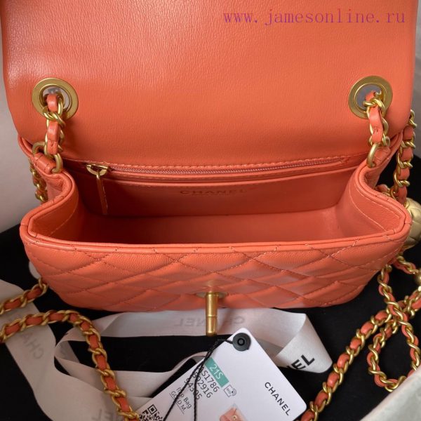 Chanel Bag   ⏩ Chanel's popular metal CF mini hood bag adds a small golden ball to the globa ne6c3hzm - Image 8