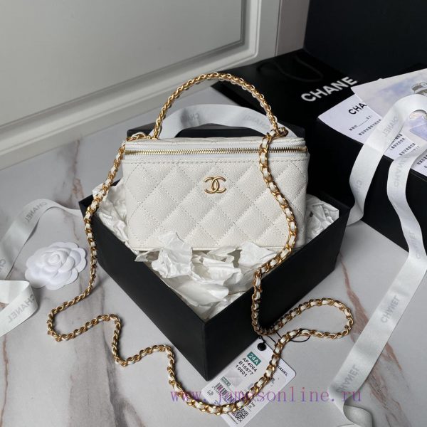 Chanel Bag  Chanel ?  24A box handle A4064 particle calf leather with metal woven handle des yy1zt9ie