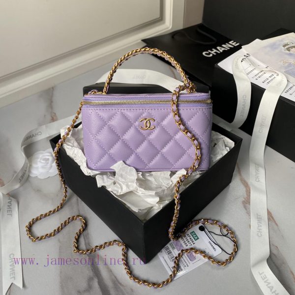 Chanel Bag  Chanel ?  24A box handle A4064 particle calf leather with metal woven handle des ovmnvnus