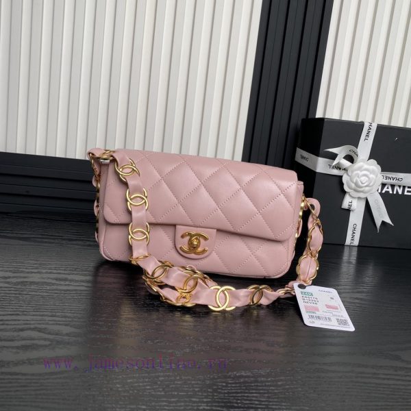 Chanel Bag  Chanel ? 24K advanced feeling AS5176 armpit bag double C thick chain: sheepskin 6ri87drk