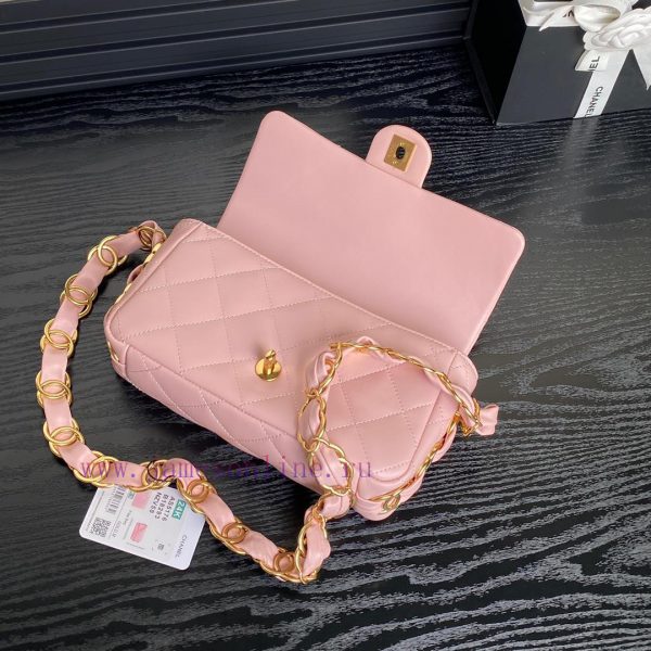 Chanel Bag  Chanel ? 24K advanced feeling AS5176 armpit bag double C thick chain: sheepskin 6ri87drk - Image 8