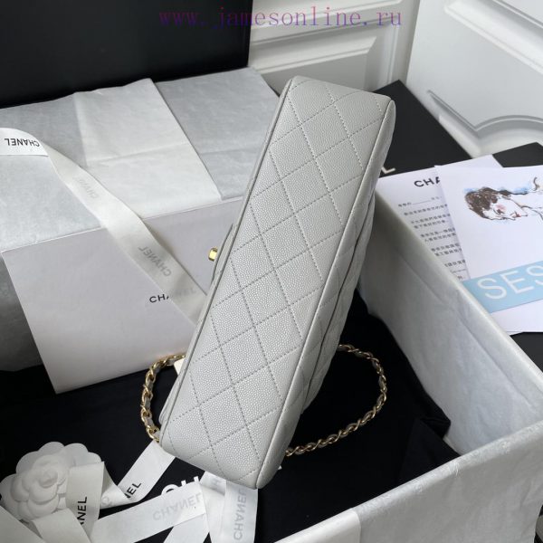Chanel Bag   ↘️ The high-end French custom-made Chanel Classic Flap Bag A01112 caviar embodi nks4q3ss - Image 6
