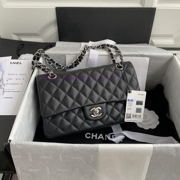Chanel Bag   ↘️ The high-end French custom-made Chanel Classic Flap Bag A01112 caviar embodi iepamdsb