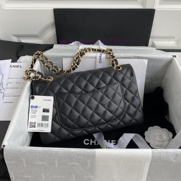 Chanel Bag   ↘️ The high-end French custom-made Chanel Classic Flap Bag A01112 caviar embodi t483uzxj - Image 3