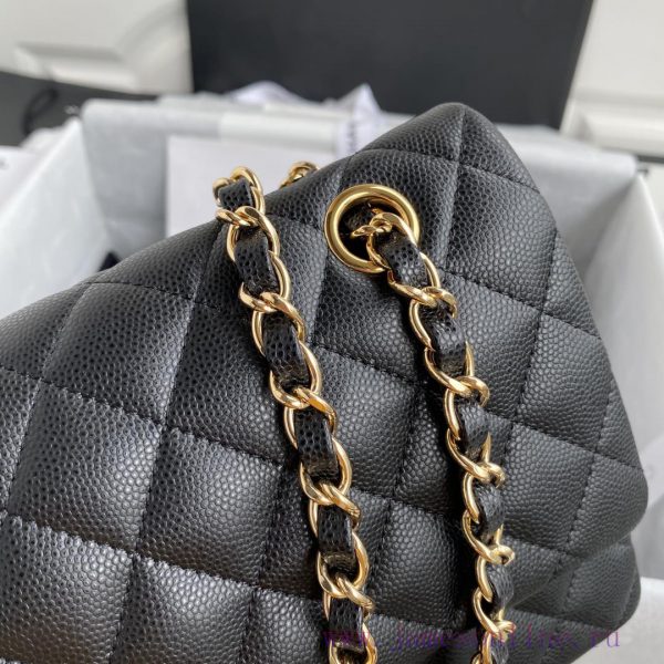 Chanel Bag   ↘️ The high-end French custom-made Chanel Classic Flap Bag A01112 caviar embodi t483uzxj - Image 5