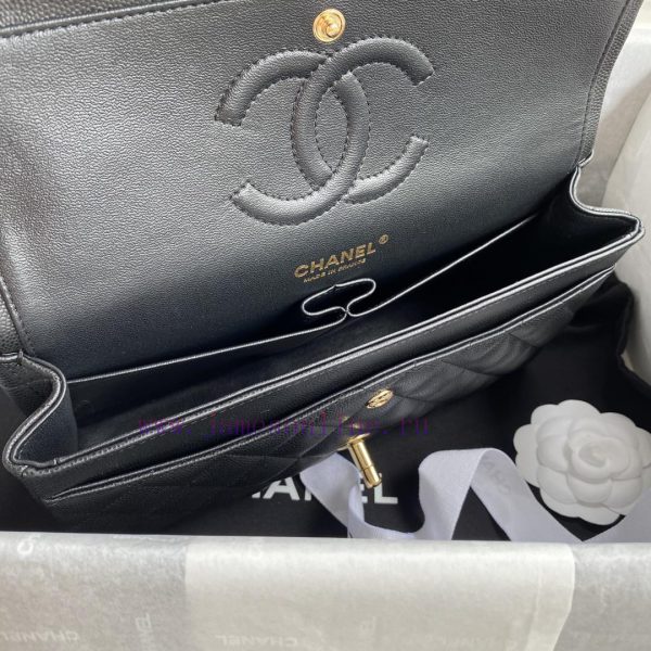 Chanel Bag   ↘️ The high-end French custom-made Chanel Classic Flap Bag A01112 caviar embodi t483uzxj - Image 9