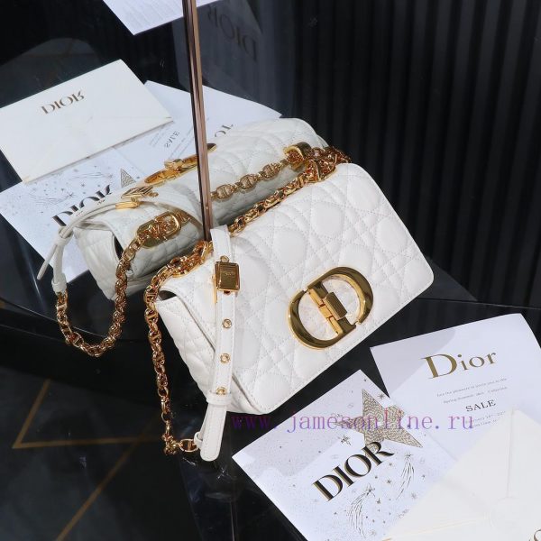 Dior Caro Original Grade White Small HandbagM9241Dior's new chain bag is stunning, meticulou adrove9q