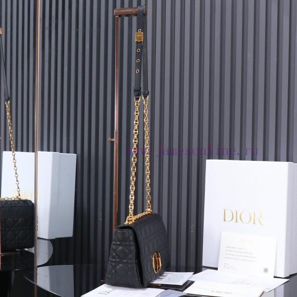 Dior Caro Original Grade Black Medium HandbagM9242Dior's new chain bag is stunning, meticulo c4e5ipm8 - Image 4