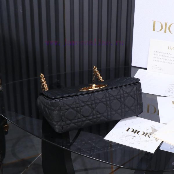 Dior Caro Original Grade Black Medium HandbagM9242Dior's new chain bag is stunning, meticulo c4e5ipm8 - Image 9