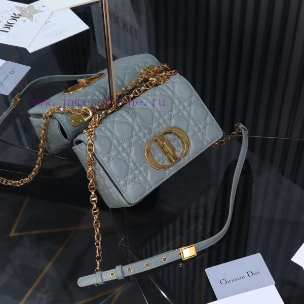 Dior Caro Original Grade Grey Small HandbagM9241Dior's new chain bag is stunning, meticulous 1pk07jqj