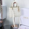 Dior Diana Original Factory Grade Five Grid White Sheepskin/Gold BuckleSheep tendon velvet l bhij8dzi
