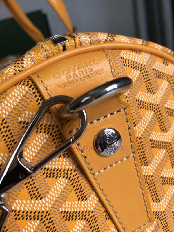? The Boston45 travel bag is made of Goyardine cotton linen canvas and Servon calf leather, ugnxj88i - Image 7